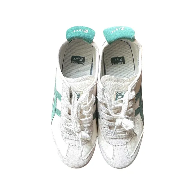ONITSUKA TIGER Mexico 66 White Green Sneaker Sz 6 - Image 3