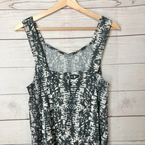 Zara Black & White Printed Trapeze‎ Sleeveless Maxi Dress S - Image 7