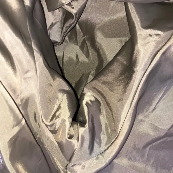 Vintage Herringbone Double Breasted‎ Full Length 100% Wool OverCoat Women 10 - Image 7