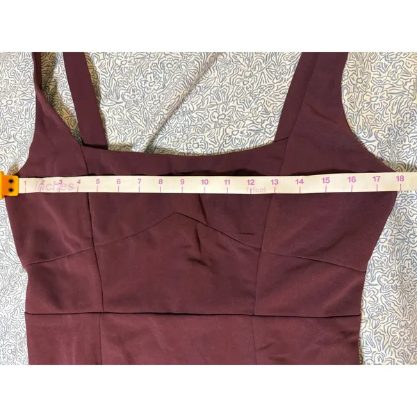 NWOT Lulus Large Vibrant Allure Plum Square Neck Sleeveless Bodycon Midi Dress - Image 6