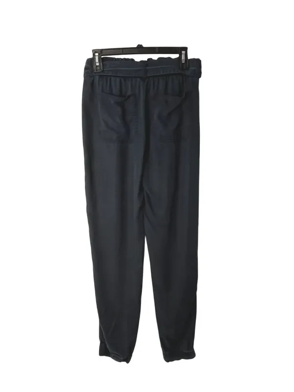 Abercrombie & Fitch Women’s S Navy Paperbag Jogger Pants Used Blue Lyocell - Image 2