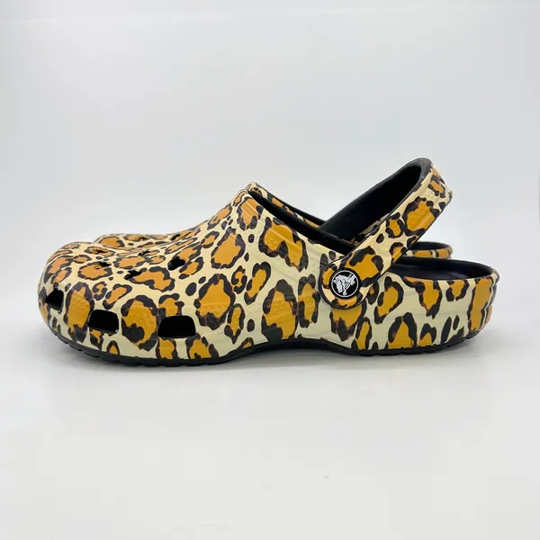 Disney Parks Animal Kingdom Mickey Mouse Leopard Print Crocs Clogs M8 W10 Travel - Image 7