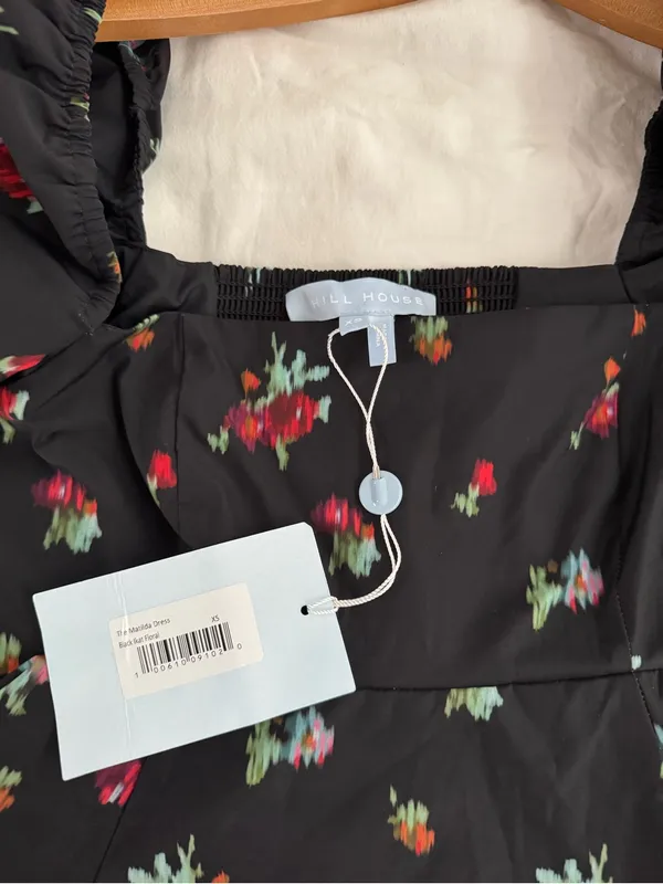 Hill House Matilda Black Ikat Floral Dress Size XS NWT - Image 8