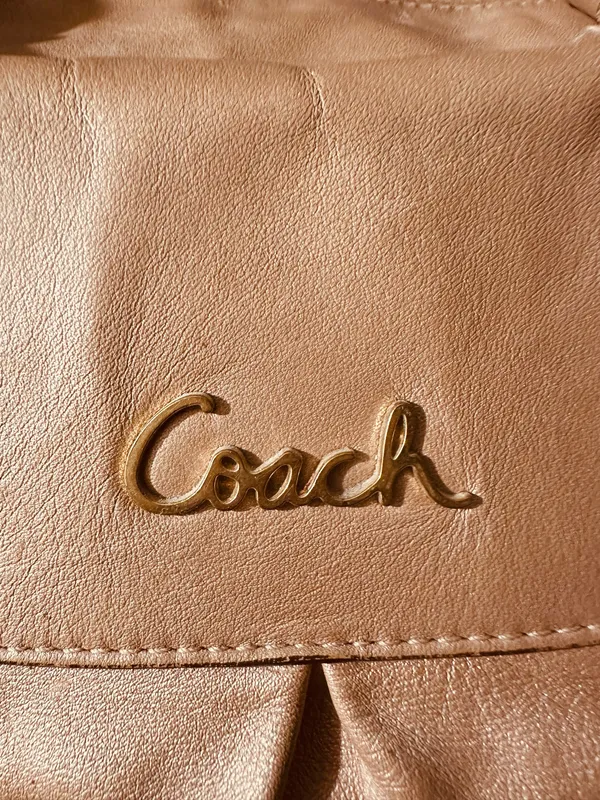 Coach Bag Leather Vintage Shoulder - Image 4