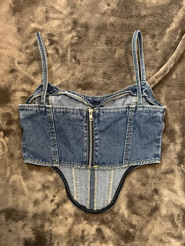 Pretty Little Thing Denim Top - Image 2