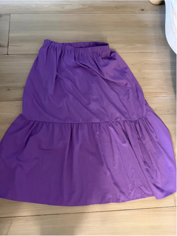 NEW Lyaner Purple Maxi Lined Skirt XL - Image 2
