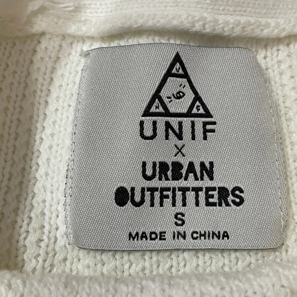 Unif X Urban Outfitters Pullover Waffle Knit Sweater - Cream - Small - Image 11