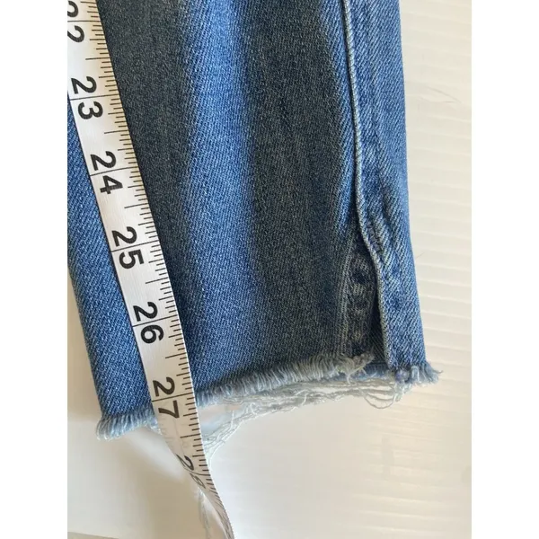MOTHER Vamp Fray Jeans In Crack The Whip‎ Wash Women’s Size 26 Preppy Classic - Image 16