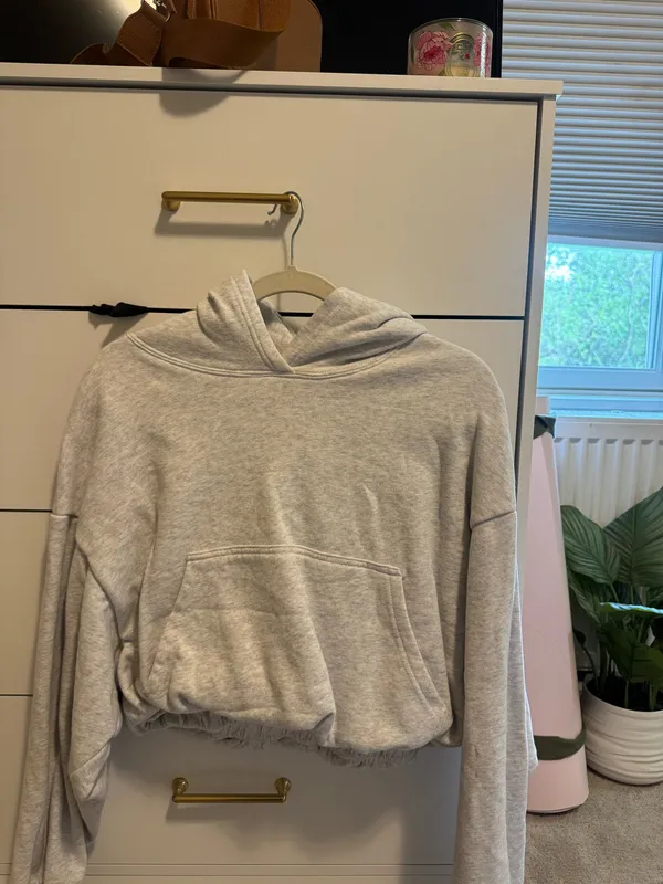 Garage scrunched cropped hoodie - Image 2