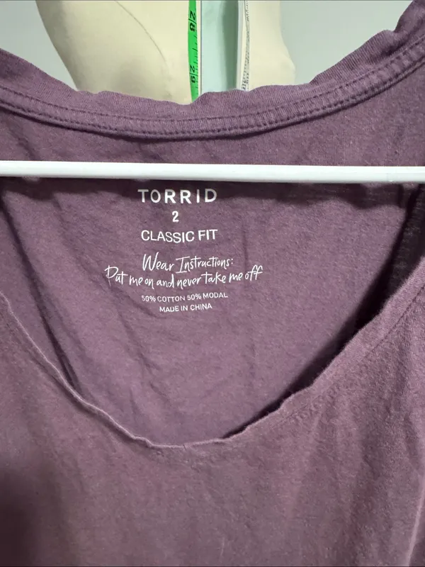 torrid Plum Short Sleeve Classic Fit Tee - Image 2