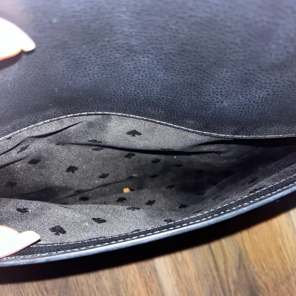 Kate Spade Hayden Jackson Street Leather Satchel Black - Image 3