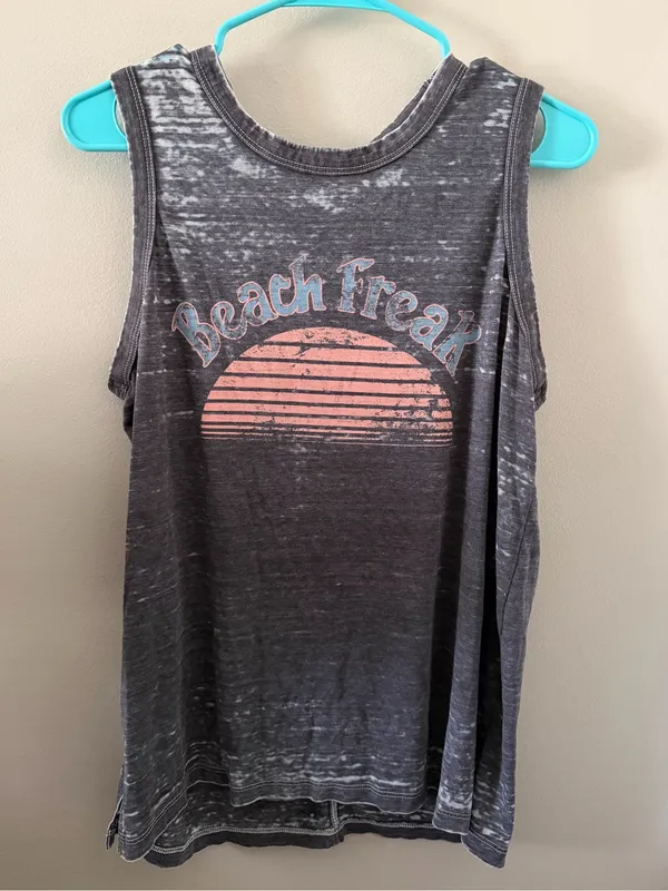 🌅 Mate the Label Tula Tank Beach Freak Vintage Burnout Shirt🌅 ~size M/L - Image 6