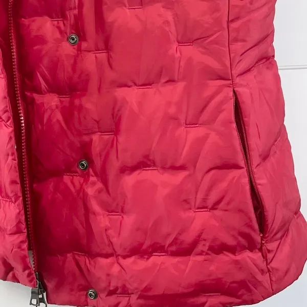 Talbots Womens L Goose Down Vest Quilted Puffer Zip‎ Front Stand Up Collar - Image 8