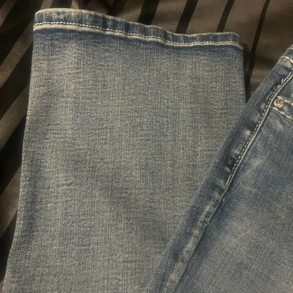 Los Angeles Apparel Embellished Blue Denim‎ Jeans - Image 8