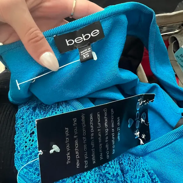 Bebe Y2k Glam Electric Blue Bodycon Dress NWT - Image 7