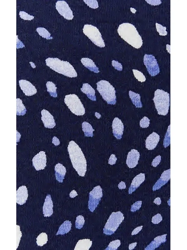 NWT Torrid Womens Plus Size 3X Super Soft Blue Ditsy Dot Drawstring Midi Dress - Image 7