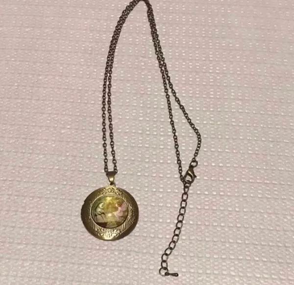 New Fairy & Frog Photo Locket Long Necklace - Image 4