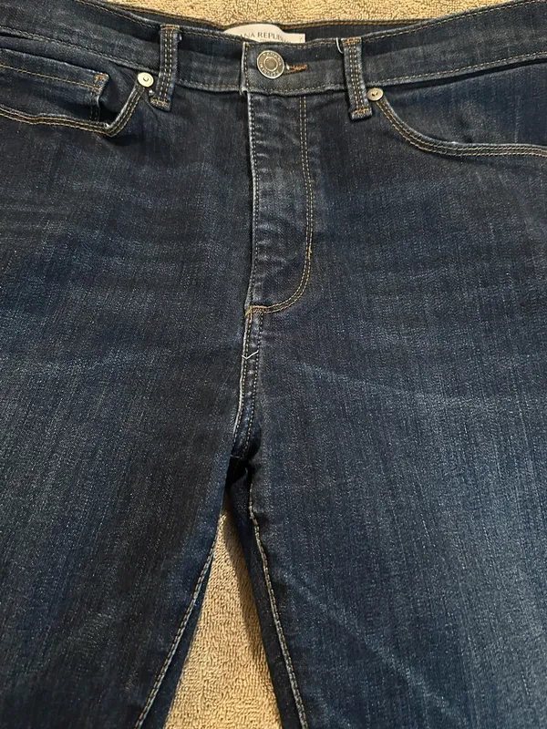 Banana Republic Dark Wash Straight-Leg Jeans — 30x27 - Image 5
