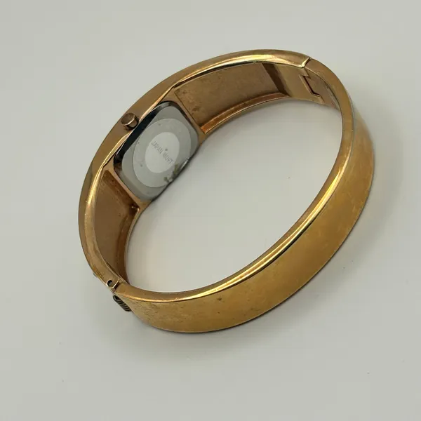 Geneva Rose Gold Crystal Embellished Women’s Bangle Watch - Image 5