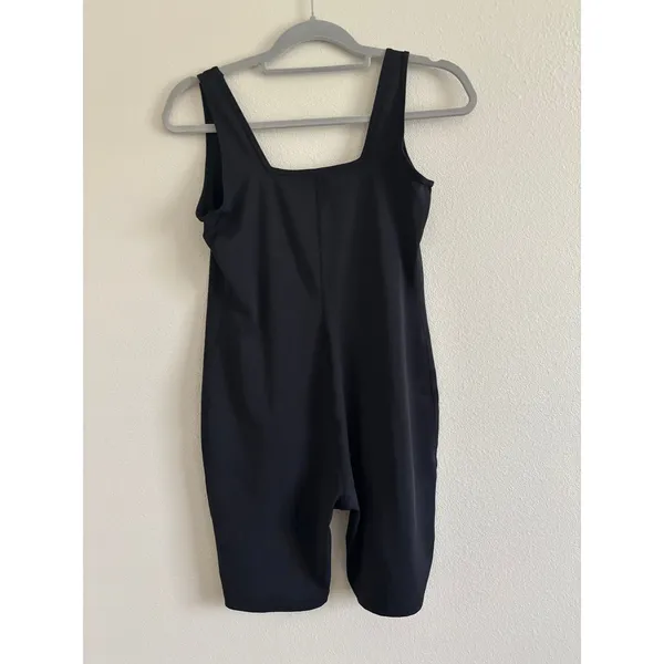 Ingrid & Isabel Maternity Romper Black Square Neck Active Lounge Small S - Image 2