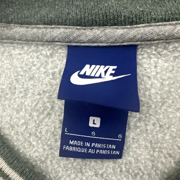 Nike Sportswear Fleece Bomber Jacket Sage Green Athletic Athleisure Women Large - Image 3