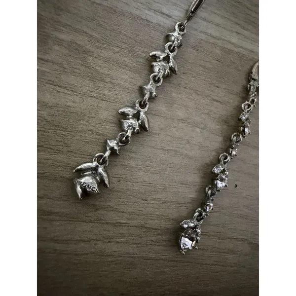 Givenchy Crystal Linear Drop Earrings - Image 6