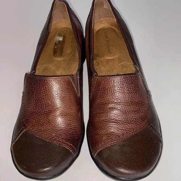 Hush Puppies Slip On Leather Shoes size‎ : 7.5 - Image 4