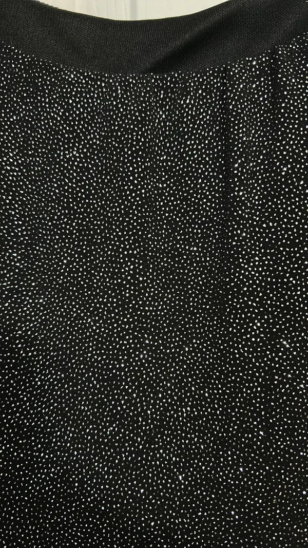Lucy in the Sky Short Black Sparkly Dress - Image 4