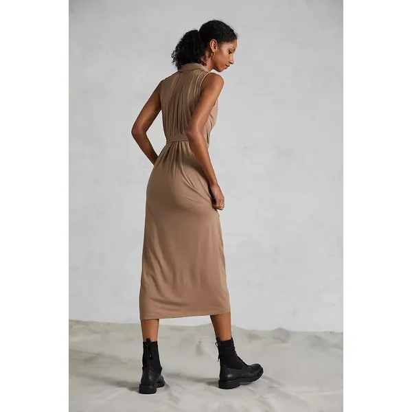 NWT Anthropologie Porridge Wrap Maxi Shirtdress Size S. B-4 - Image 3