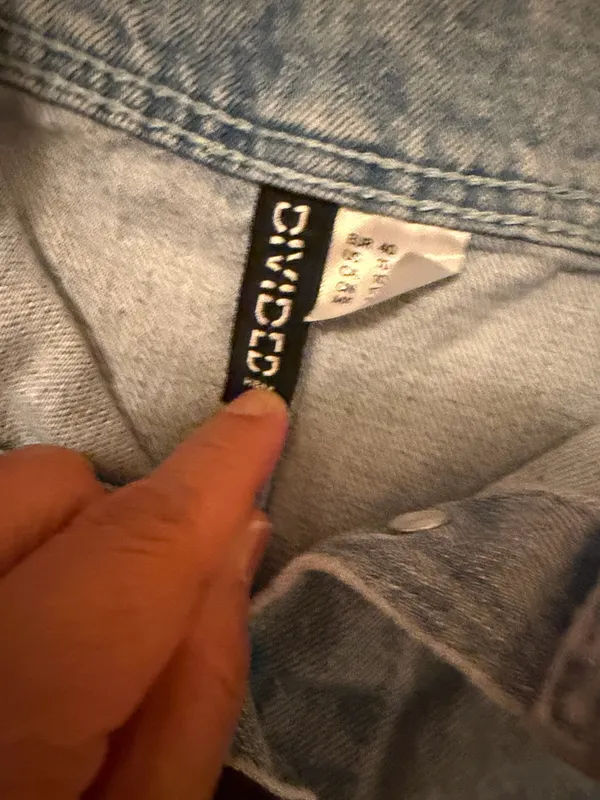 Denim Divided Skirt Mini - Image 5