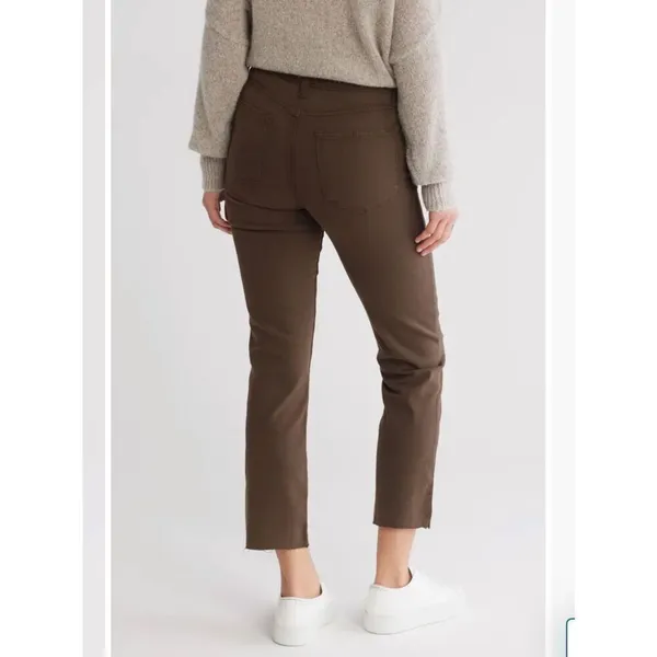 Paige Jaqueline Straight raw hem 28 normcore stretchy jeans - Image 2