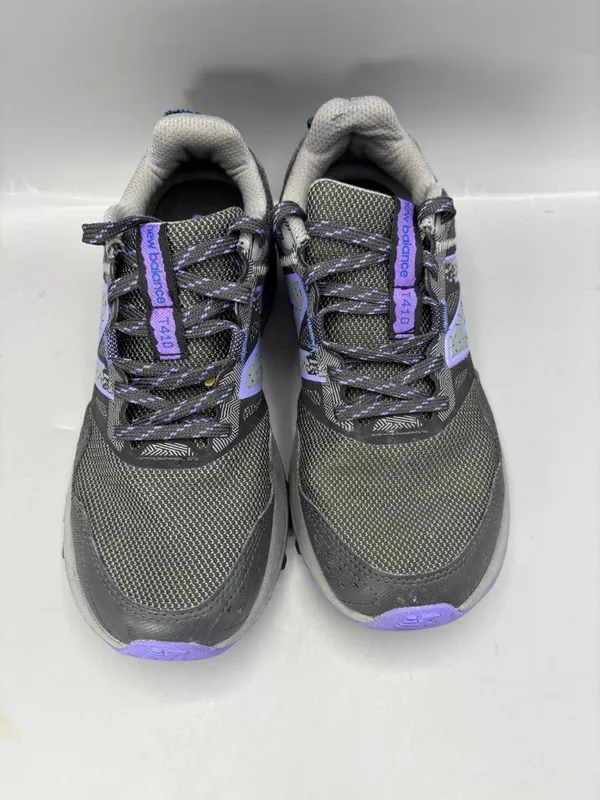 New Balance T410 Trail Running Shoes Unisex M7/W8.5 Gray Lace Up WT410LQ8 - Image 3