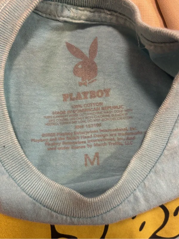 NWT PLAYBOY women’s Retro Cherry Print Graphic Tee sz M - Image 3
