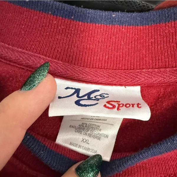 Vintage M&C Sport Crewneck Hunting‎ Dog Labrador Red 90s Oversized Fit XXL - Image 5