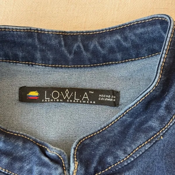 LOWLA Colombian Shapewear Denim Jumpsuit Butt Lift Tummy Control Size 9‎ - Image 10