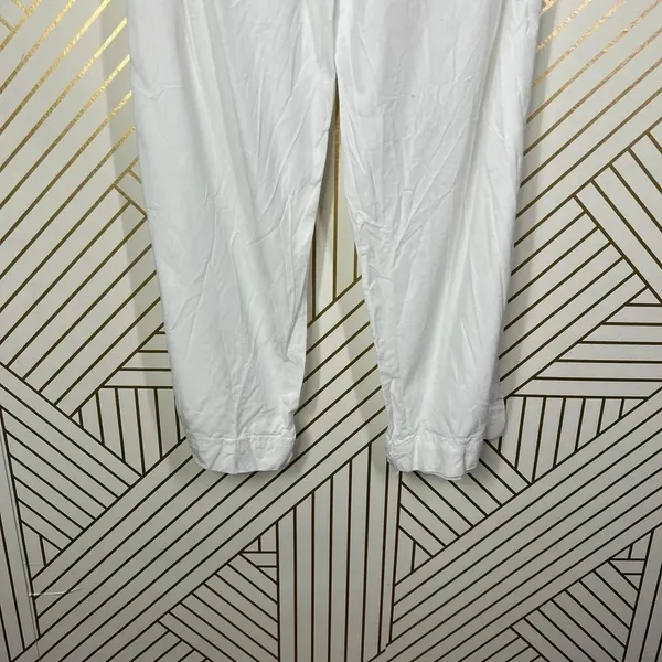 House of Harlow 1960‎ White Cropped Drawstring Pants Size US Small - Image 7
