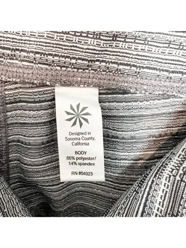 Athleta Chaturanga Leggings Size S Black Jacquard Textured Workout Pant Normcore - Image 8