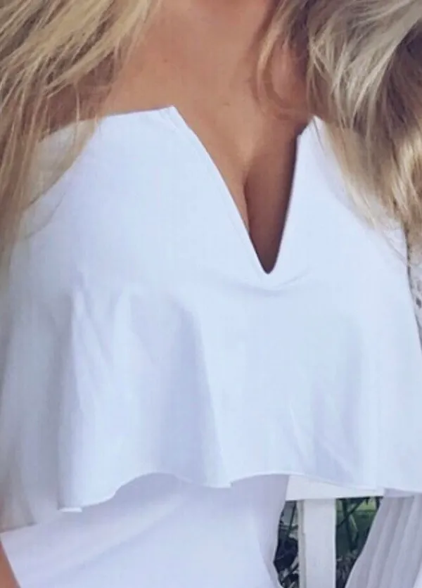 Blooming Jelly Long White Dress - Image 2