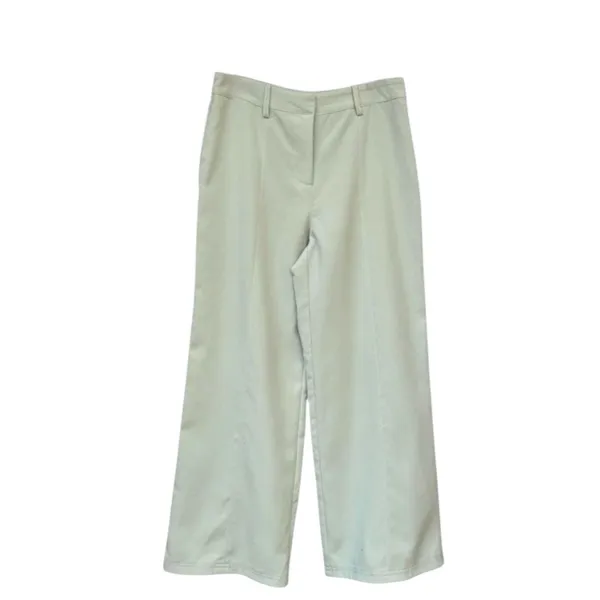 Avec Les Filles Pale Sage Green Wide Leg Trousers High Rise Pants Size 4 - Image 2