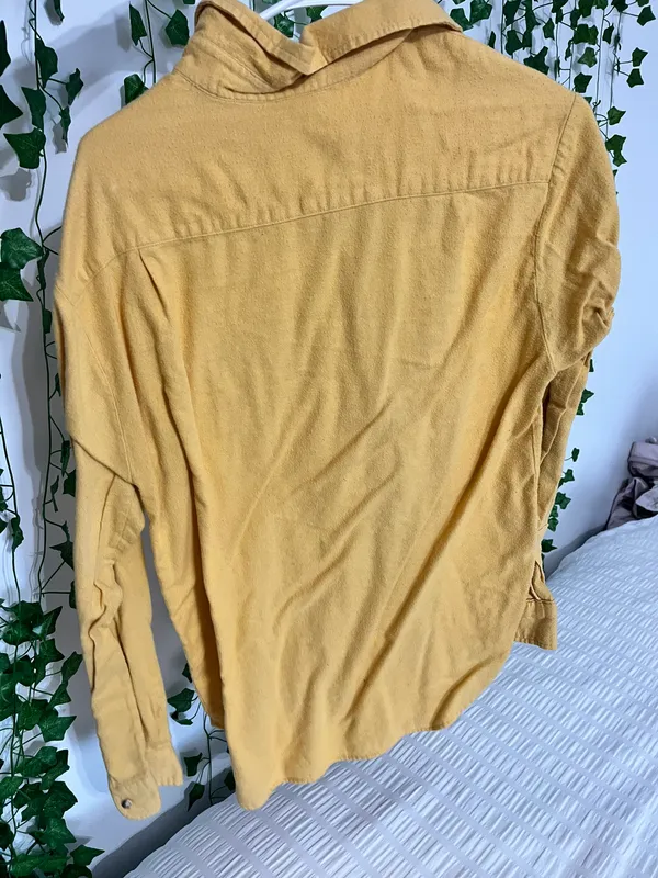 Flannel Button Up Gold - Image 2