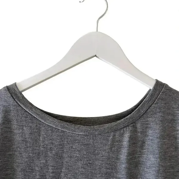 Mirol Charcoal Gray Short Sleeves Minimalist T-Shirt SZ M #1232 - Image 2