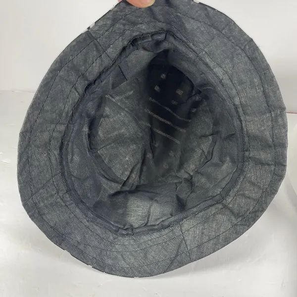 Reversible Bucket Hat Black White Mudcloth Print Boho Festival Sun Hat Unisex - Image 9