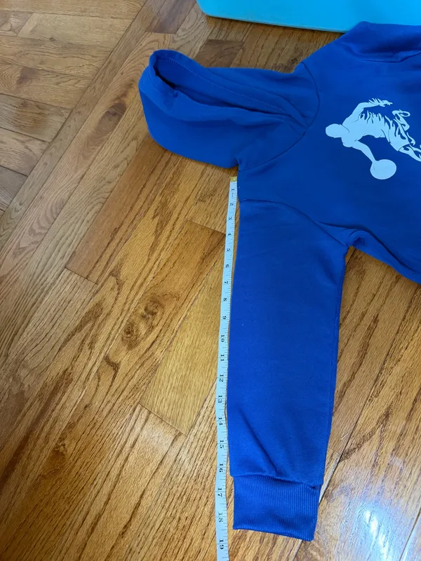 Boys Hoodie Jacket Blue Size 8 - Image 4