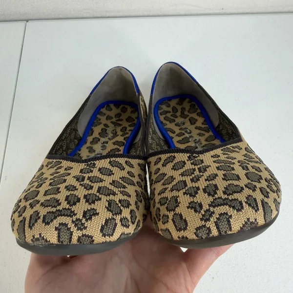 Rothy's Size 10 The Flat Ballet Spotted Leopard Animal Print‎ Round Toe Retired - Image 12