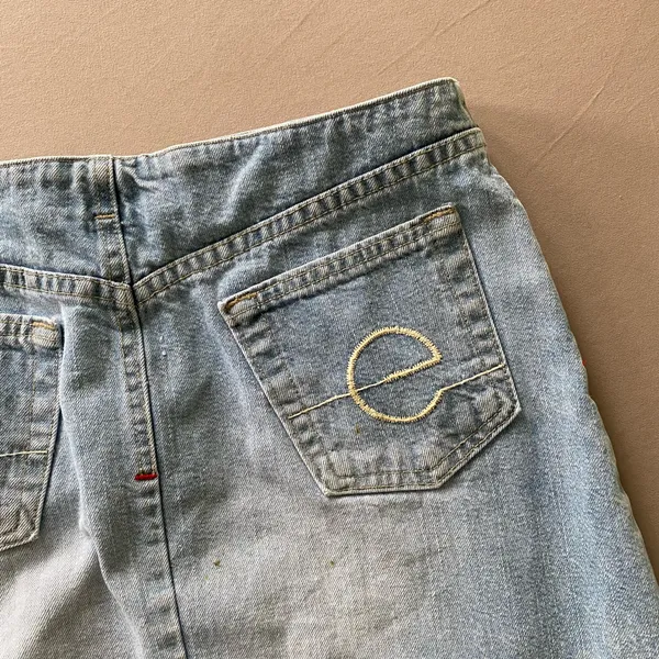 Y2K Ecko Red Low Rise Mini Denim Skirt - Image 8