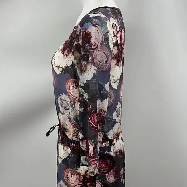 Club Monaco 3/4 sleeve floral print silk dress - Image 5