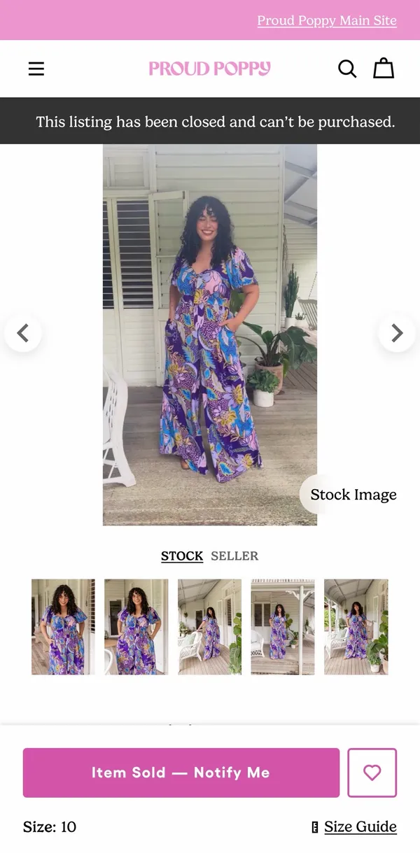 Proud poppy jumpsuit Purple Size 10 - Image 2