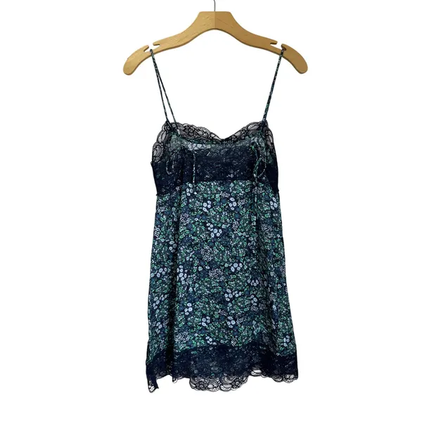 Aerie Floral Lace Trim Mini Slip Dress Size S NWT Y2K Romantic‎ Fairy - Image 3