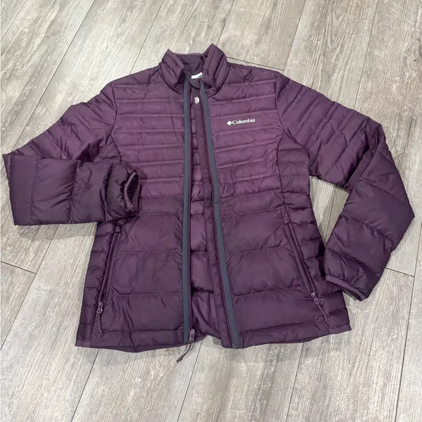 Columbia Women's Deep Purple Puffer Jacket - Image 5