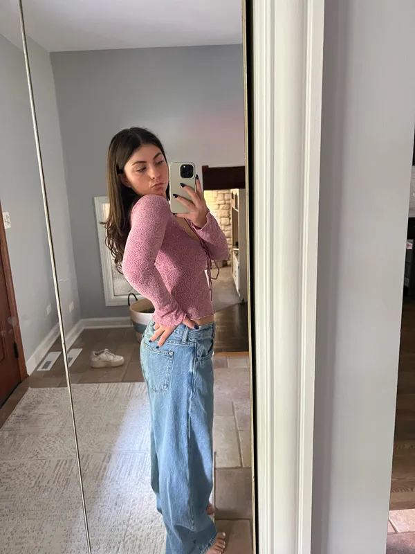 Kimchi Blue lace long sleeve top - Image 2